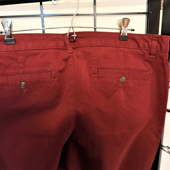 Land's End Red Slim Leg Pants Size 12 - Picture 4 of 7